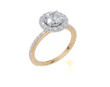 18ct Yellow Gold Round Cut 1.59 Carat tw of  Diamond Ring