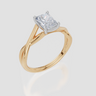 18ct Yellow Gold Radiant Cut 1.00 Carat of Lab-Grown Diamond Ring