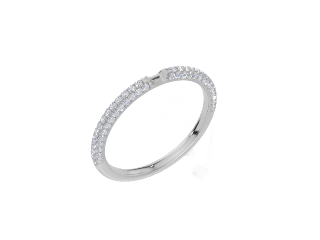 18ct White Gold Radiant Cut 1.12 Carat tw of Lab-Grown Diamond Ring