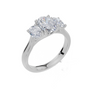 18ct White Gold Oval Cut 1.66 Carat tw of Diamond Ring
