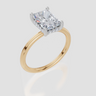 18ct Yellow Gold Radiant Cut 2.08 Carat tw of Lab-Grown Diamond Ring