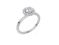 18ct White Gold Round Cut 0.68 Carat tw of Lab-Grown Diamond Ring