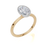 18ct Yellow Gold Oval Cut 1.50 Carat of Lab-Grown Diamond Ring
