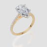 18ct Yellow Gold Pear Cut 2.40 Carat tw of Lab-Grown Diamond Ring