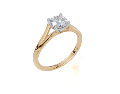 18ct Yellow Gold Round Cut 0.75 Carat of  Diamond Ring