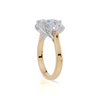 18ct Yellow Gold Oval Cut 3.50 Carat tw of Lab-Grown Diamond Ring