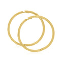 9ct Yellow Gold 14mm Diacut Sleeper Earrings