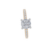 18ct Yellow Gold Cushion Cut 1.32 Carat tw of  Diamond Ring