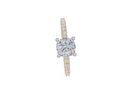 18ct Yellow Gold Cushion Cut 1.32 Carat tw of  Diamond Ring