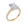 18ct Yellow Gold Radiant Cut 2.33 Carat tw of  Diamond Ring