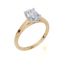 18ct Yellow Gold Oval Cut 1.00 Carat of  Diamond Ring