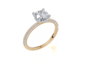 18ct Yellow Gold Round Cut 1.37 Carat tw of  Diamond Ring