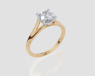 18ct Yellow Gold Round Cut 1.00 Carat of  Diamond Ring