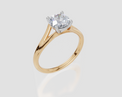 18ct Yellow Gold Round Cut 1.00 Carat of  Diamond Ring