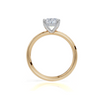 18ct Yellow Gold Oval Cut 1.91 Carat tw of Lab-Grown Diamond Ring