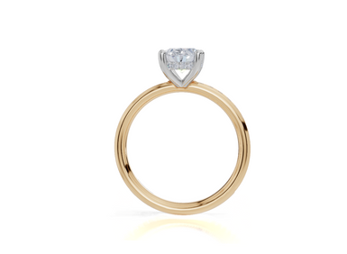 18ct Yellow Gold Oval Cut 1.91 Carat tw of Lab-Grown Diamond Ring