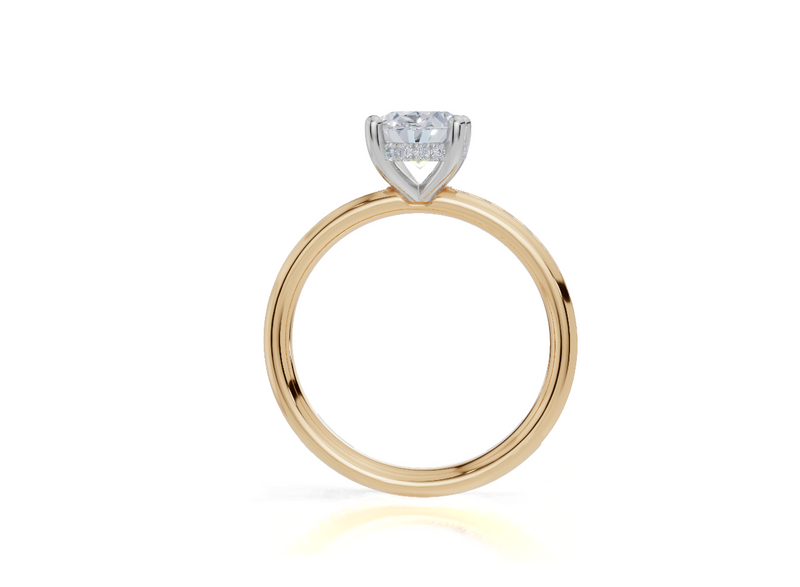18ct Yellow Gold Oval Cut 1.91 Carat tw of Lab-Grown Diamond Ring