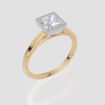 18ct Yellow Gold Princess Cut 1.00 Carat of  Diamond Ring