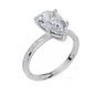18ct White Gold Pear Cut 2.33 Carat tw of Lab-Grown Diamond Ring