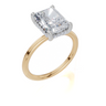 18ct Yellow Gold Radiant Cut 3.10 Carat tw of  Diamond Ring