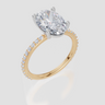 18ct Yellow Gold Oval Cut 3.33 Carat tw of  Diamond Ring