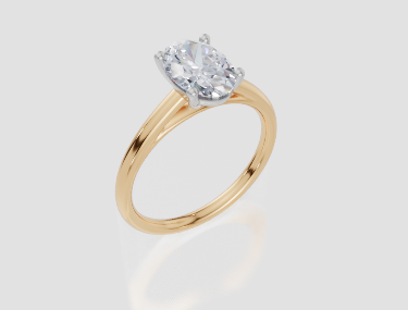 18ct Yellow Gold Oval Cut 1.50 Carat of  Diamond Ring