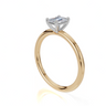 18ct Yellow Gold Emerald Cut 0.50 Carat of Lab-Grown Diamond Ring