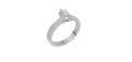 18ct White Gold Marquise Cut 0.82 Carat tw of  Diamond Ring and 18ct White Gold 0.33 Carat tw of   Diamond Band