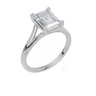 18ct White Gold Emerald Cut 2.00 Carat of  Diamond Ring