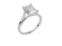 18ct White Gold Emerald Cut 2.00 Carat of  Diamond Ring