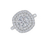 18ct White Gold Cushion Cut 2.31 Carat tw of  Diamond Ring