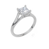 18ct White Gold Princess Cut 1.00 Carat of  Diamond Ring
