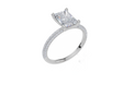 18ct White Gold Radiant Cut 1.82 Carat tw of  Diamond Ring