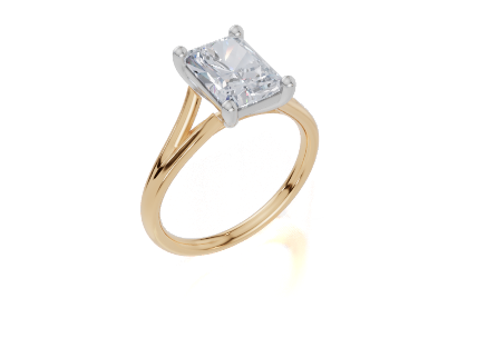 18ct Yellow Gold Radiant Cut 2.00 Carat of  Diamond Ring