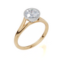 18ct Yellow Gold Round Cut 1.00 Carat of Lab-Grown Diamond Ring