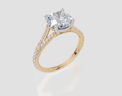 18ct Yellow Gold Round Cut 2.33 Carat tw of  Diamond Ring