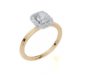 18ct Yellow Gold Radiant Cut 0.68 Carat tw of  Diamond Ring