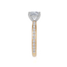 18ct Yellow Gold Cushion Cut 1.82 Carat tw of  Diamond Ring