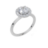 18ct White Gold Round Cut 1.27 Carat tw of  Diamond Ring