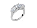 18ct White Gold Round Cut 2.50 Carat tw of Lab-Grown Diamond Ring