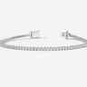 9CT White Gold Round Cut 1.10 Carat tw of Diamonds Tennis Bracelet