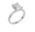 18ct White Gold Emerald Cut 2.33 Carat tw of Lab-Grown Diamond Ring