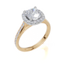 18ct Yellow Gold Cushion Cut 2.00 Carat tw of  Diamond Ring