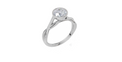 18ct White Gold Round Cut 1.00 Carat of  Diamond Ring