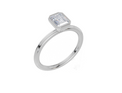 18ct White Gold Emerald Cut 0.75 Carat of Lab-Grown Diamond Ring