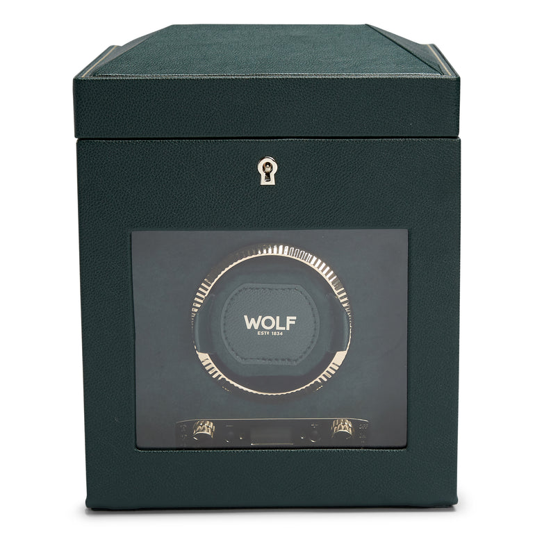 WOLF British Racing Single Watch Winder with Storage