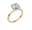 18ct Yellow Gold Round Cut 2.08 Carat tw of Lab-Grown Diamond Ring