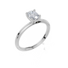 18ct White Gold Oval Cut 0.50 Carat of Lab-Grown Diamond Ring