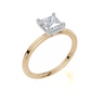 18ct Yellow Gold Princess Cut 1.00 Carat of  Diamond Ring