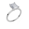 18ct White Gold Emerald Cut 2.00 Carat of Lab-Grown Diamond Ring